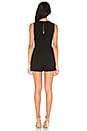 view 3 of 3 Lace Up Skirt Overlay Romper in Black