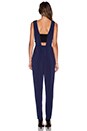 view 3 of 3 Bandeau Open Back Jumpsuit in Eclipse Blue Combo
