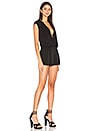 view 2 of 3 Slit Back Romper in Black Combo