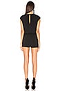 view 3 of 3 Slit Back Romper in Black Combo