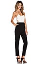 view 2 of 3 Sleeveless Tuxedo Jumpsuit in Whisper White Combo