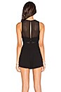 view 3 of 4 High Neck Romper in Black