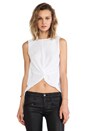 view 1 of 4 Knot Front Tank in White