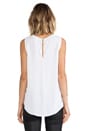 view 3 of 4 Knot Front Tank in White