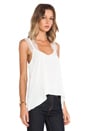 view 2 of 4 Lace Trim Tank in Off White