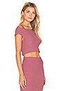 view 2 of 5 Off Shoulder Crop Top in Mauve