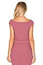 view 3 of 5 Off Shoulder Crop Top in Mauve