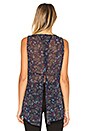view 3 of 4 Split Back Tank in Blue Multi