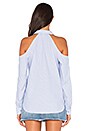 view 3 of 5 CHEMISE ÉPAULES DÉNUDÉES in Blue Combo