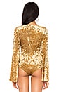 view 4 of 5 Bell Sleeve Bodysuit in Gold Tan