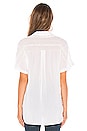 view 3 of 4 Wrap Hem Dolman Sleeve Shirt in Optic White