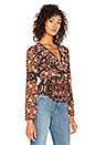 view 2 of 4 Bell Sleeve Top in Black Multi