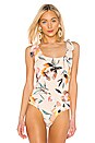 view 2 of 5 Tie Shoulder Bodysuit in Multi