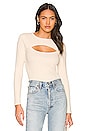 view 1 of 4 Cutout Top in Oatmeal