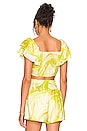 view 3 of 4 TOP ENCOLURE VOLANTÉE in Abstract Swirl