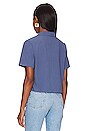 view 3 of 4 Tie Front Top in Blue