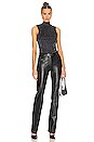 view 5 of 6 Sleeveless Turtleneck Top in Black