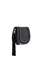 view 3 of 5 Tassel Saddle Bag in Black