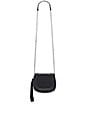 view 5 of 5 Tassel Saddle Bag in Black