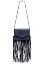 view 5 of 5 The Lana Suede Shoulder Bag in Eclipse Blue