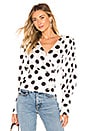 view 1 of 4 Mie Blouse in White Dots