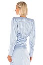 view 3 of 4 Mie Blouse in Powder Blue