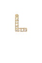 view 1 of 3 Diamond Initial Earring in Yellow Gold