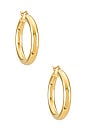 view 1 of 2 Sade Hoop Earings in Gold