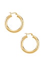 view 2 of 2 Sade Hoop Earings in Gold