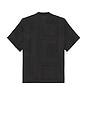 view 2 of 4 Tonal Bandana Camp Shirt in Black