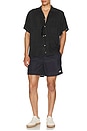 view 4 of 4 Tonal Bandana Camp Shirt in Black