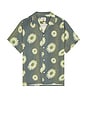 view 1 of 4 Concrete Air Garden Camp Rayon Short Sleeve Shirt in Grey