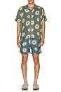 view 4 of 4 Concrete Air Garden Camp Rayon Short Sleeve Shirt in Grey
