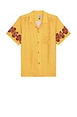 view 1 of 4 Ochre Dizzy Boa Camp Shirt in Yellow