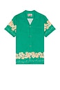 view 1 of 3 Ornate Bloom Camp Shirt in Green