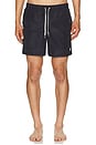view 5 of 6 Tonal Bandana Swim Trunks in Black