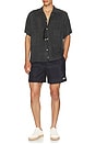 view 6 of 6 Tonal Bandana Swim Trunks in Black