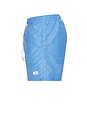 view 3 of 6 Cornflower Tonal Bandana Swim Trunks in Blue