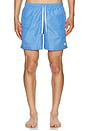 view 5 of 6 Cornflower Tonal Bandana Swim Trunks in Blue