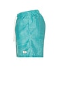 view 3 of 6 Tonal Bandana Swim Trunks in Teal