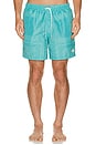 view 5 of 6 Tonal Bandana Swim Trunks in Teal