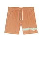 view 4 of 5 SHORT DE BAIN in Madder & Blue