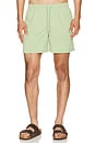 view 1 of 5 Solid Moss Swim Trunks in Moss