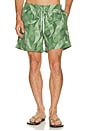 view 1 of 5 Fern Daisy Trip Swim Trunk in Green