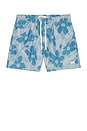 view 4 of 5 Grotto Daisy Trip Swim Trunk in Blue