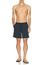 view 3 of 5 Solid Swim Trunk in Navy