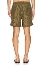 view 2 of 5 Croc Speckle Swim Trunk in Brown