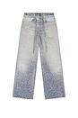 view 5 of 6 3D Printing Washed 20K Swarovski Diamond Boro Pants in Blue