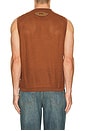 view 2 of 5 Fluid Layered Knit Tank in Brown