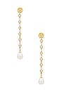 view 1 of 2 Giggles Long Earrings in Gold